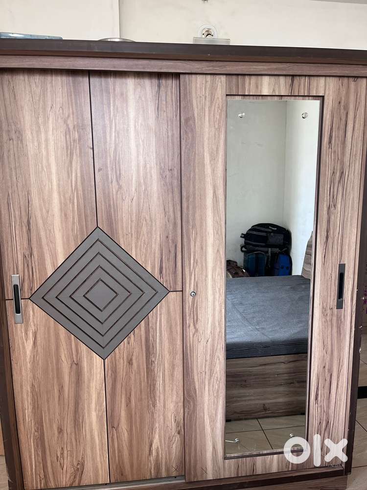 DOUBLE BED SETI WITH SLIDE DOOR KABAT