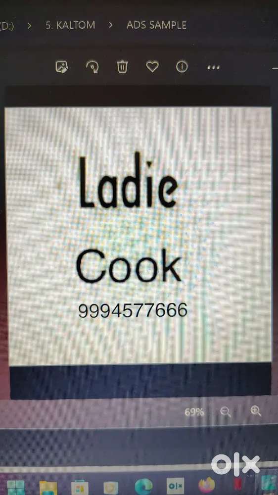 House maid for cleaning and cooking