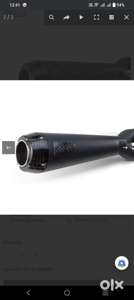 Kawasaki vulan S 650 bs6 TBR exhaust imported from USA.