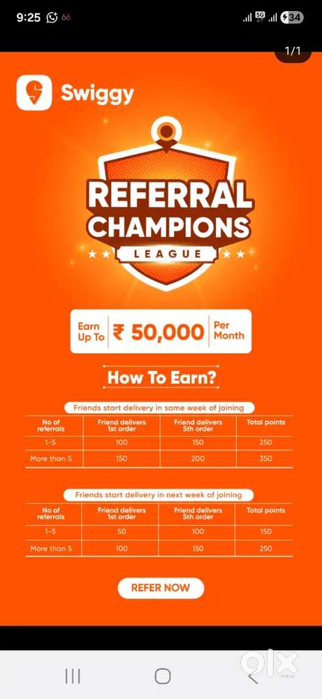 Swiggy food delivery boy jobs, full time or part time jobs