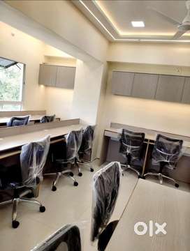 20+ workstations | 1 cabin | Fully Furnished office Space for Rent