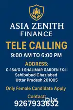 ASIA ZENITH FINANCE (Tele Caller)