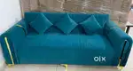 Rexine 3 seater sofa section steaching in starf furniture