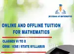 Online/Offline Tuition for Maths