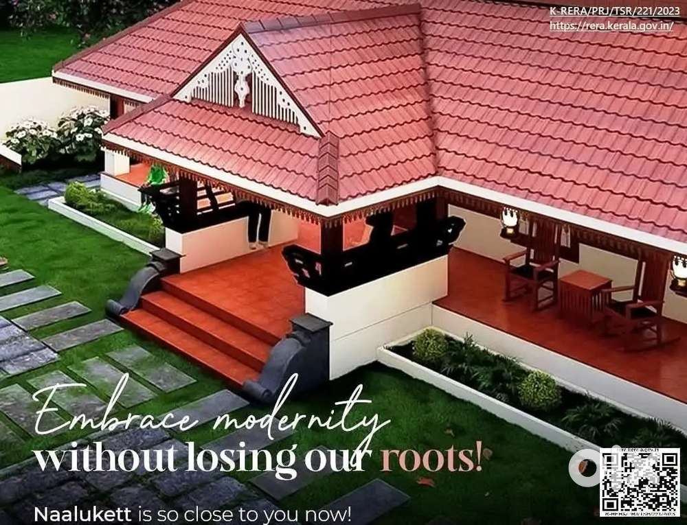 15 Cent Plot, Kerala Traditional Nalukettu House for Sale in Thrissur!