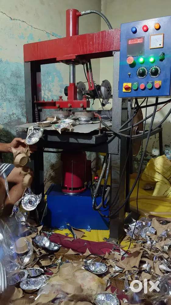 chhapal, dona,and plate making hydraulic machine