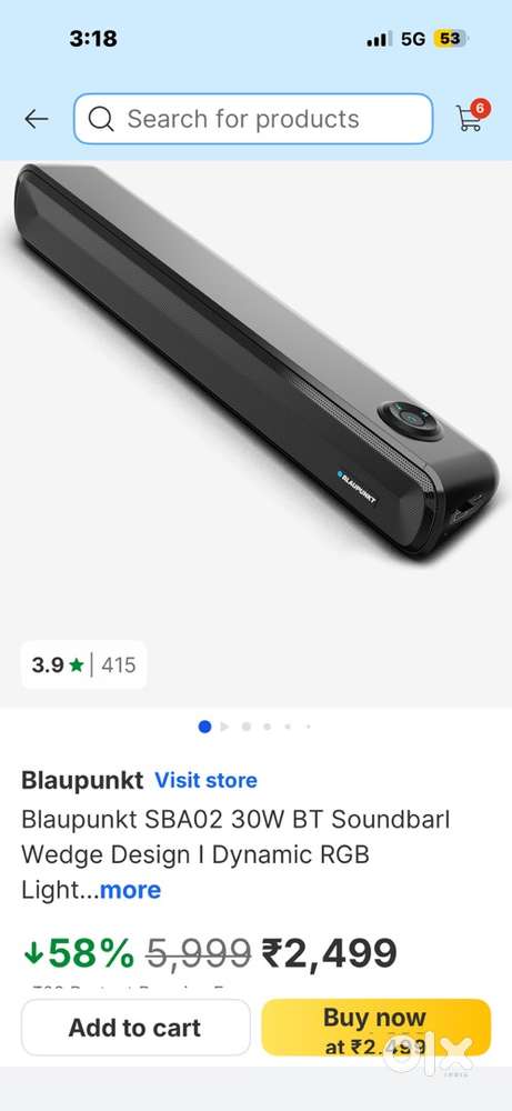 Blaupunkt soundbar 30 watt new  2 month old new condition