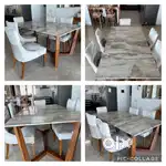 Dining table plus six chairs