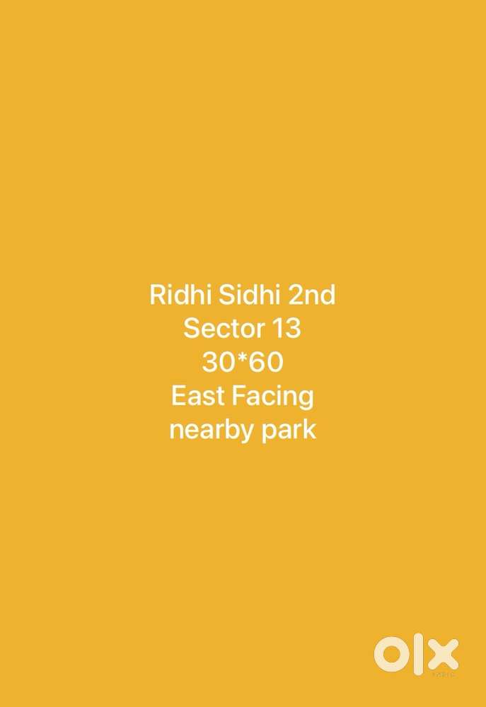 30*60 Sector 13 Ridhi Sidhi 2nd