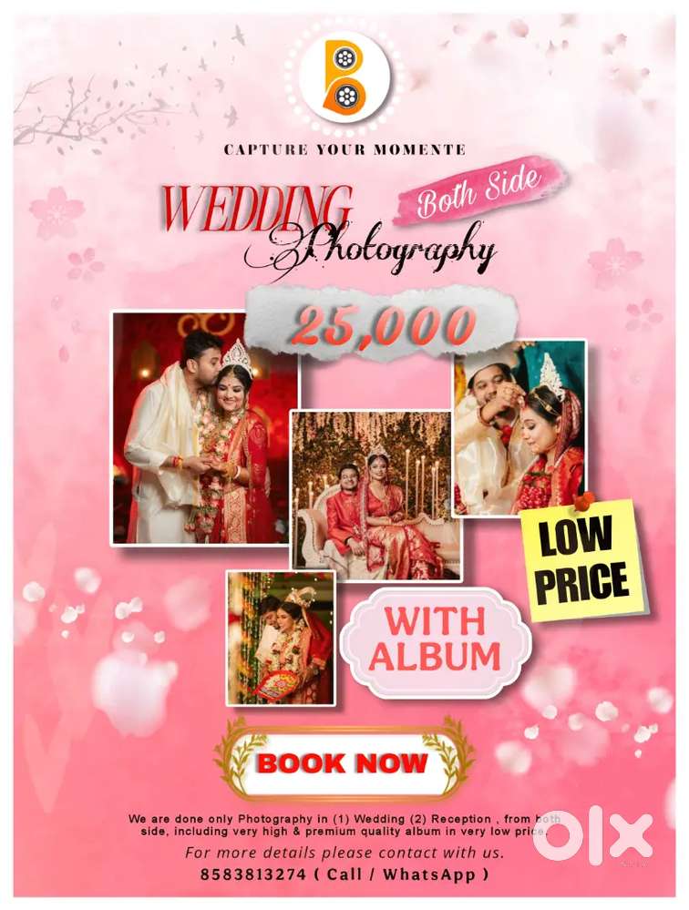 Weeding & Reception photography ( both side )