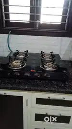 4 Burner automatic Gas stove Toughened glass 4000rs