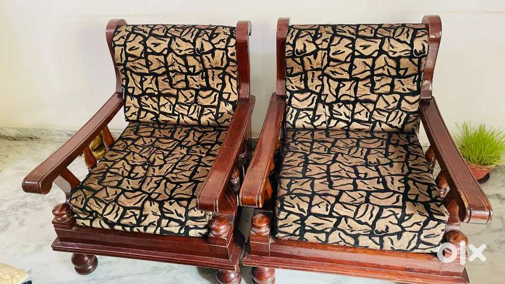 Sofa set brown sheesham