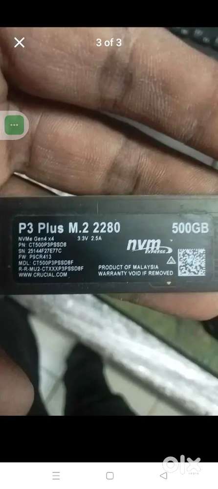 Crucial 500gb nvme
