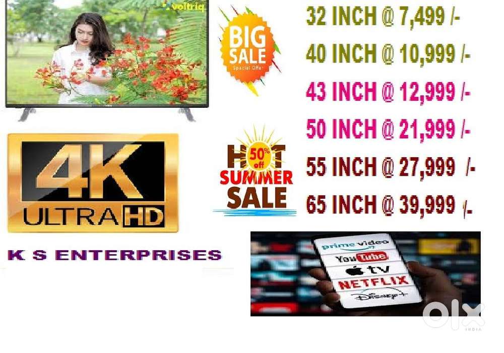 75 INCH SMART LED TV @ 54,999 /-
