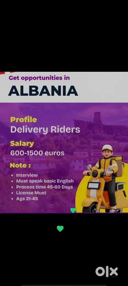Delivery staff in Albania