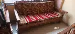 Maharaj bed 6*6 ,,,5 seater sopha set & Cilentre table pure sag wood