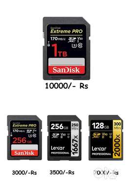 Memory cards for camera- Brand new company pack.