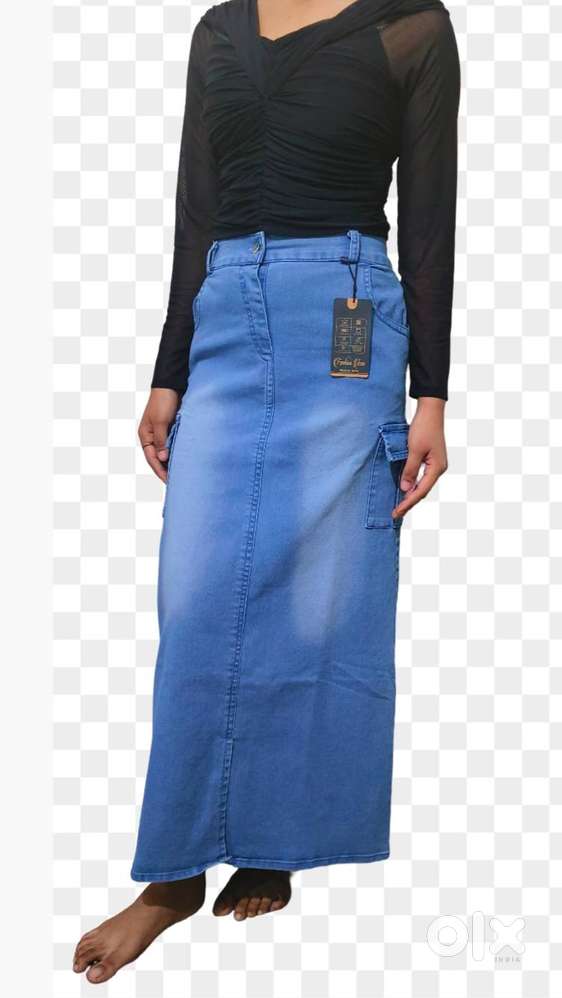 Shasmi Women's Spring/Summer Casual Front Split Thigh Straight Denim
