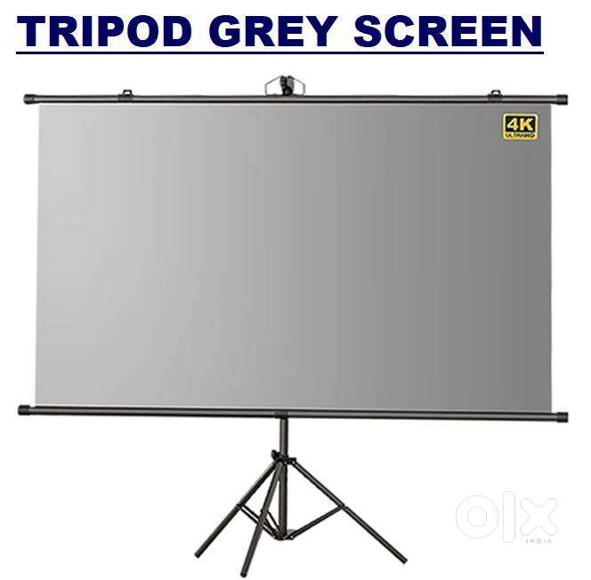 NEW SCREEN - Tripod Grey Projection Portable or Movable Screen