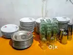 Ceramic bowl plates,steel plates and drinking glass,SALE!!! Ok ok ok