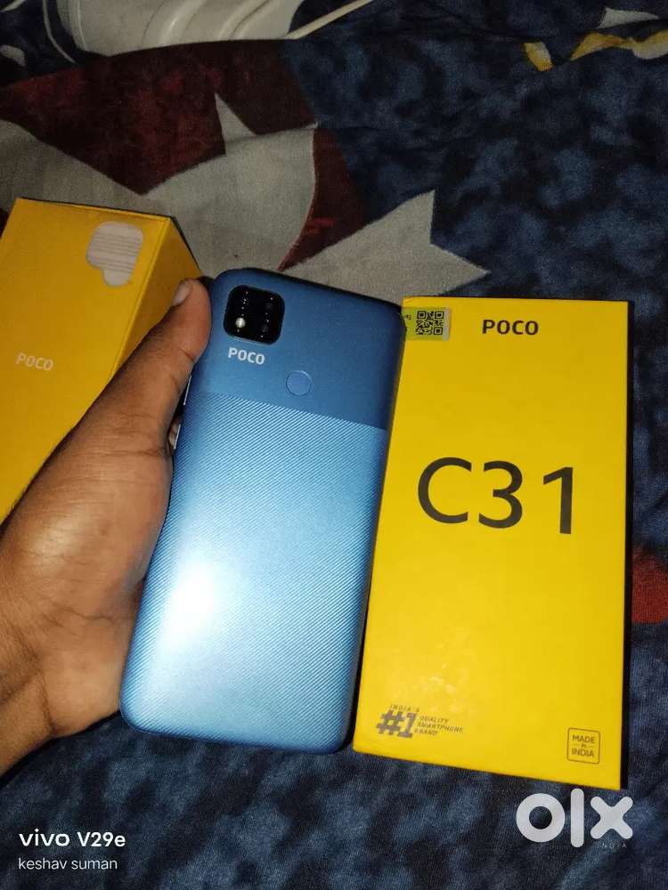 Poco c31 4g phone 3/32 storage