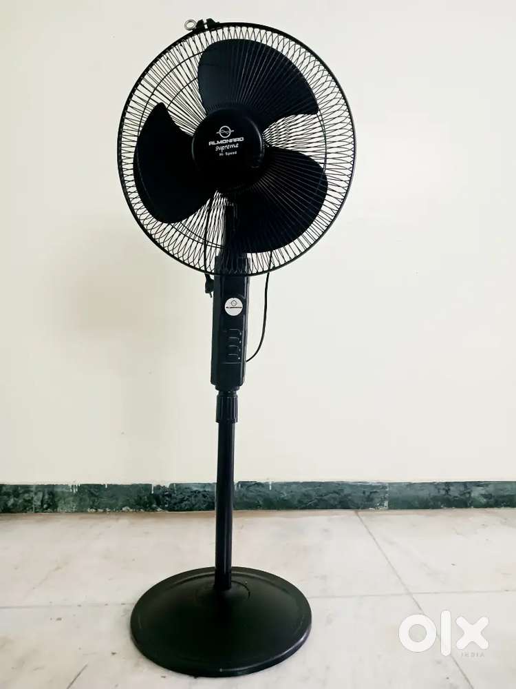 ALMONARD SUPREME BLACK 400mm  HIGH SPEED PEDESTAL FAN