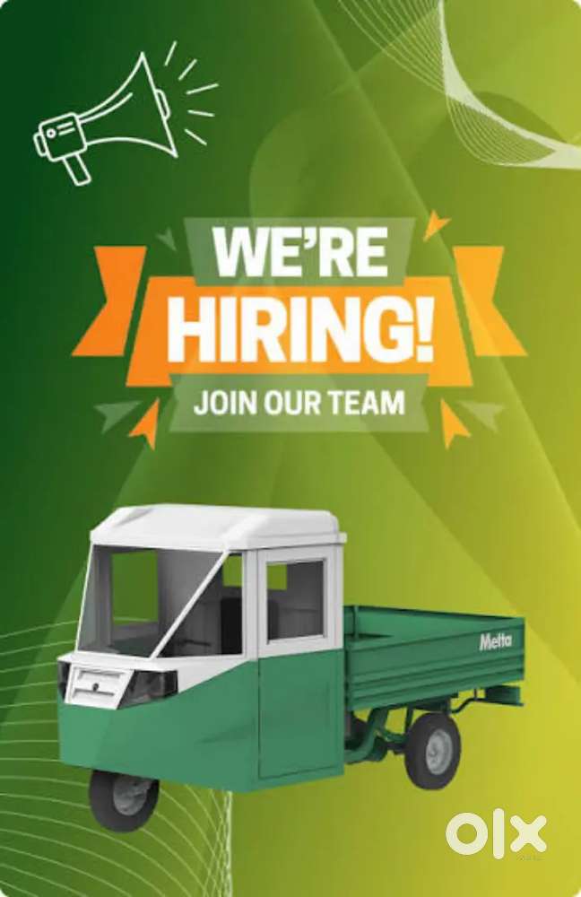 Sales executive required in 3 wheeler manufacturers