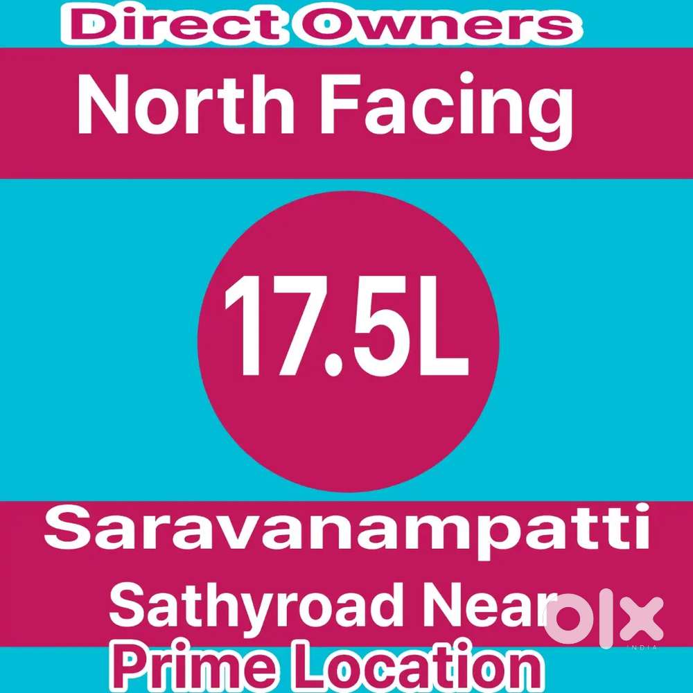 Residential Plots For Sales At Saravanampatti Kgisl 17.5L