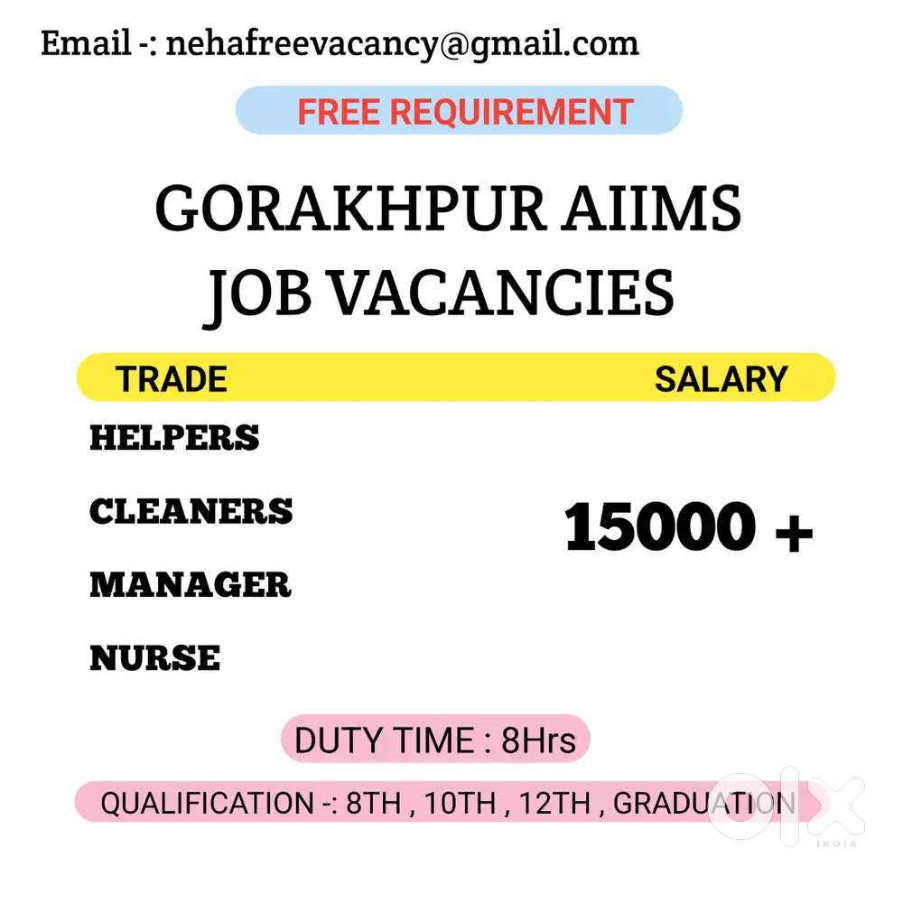 JOB IN GORAKHPUR ( AIIMS )