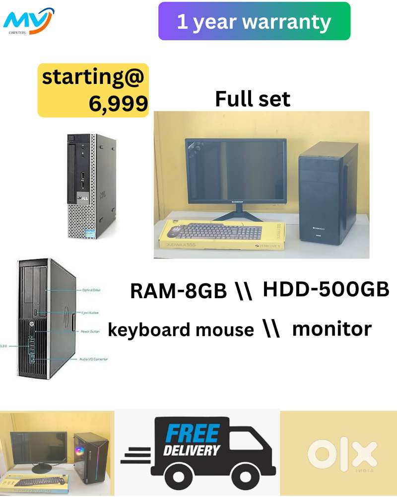 Desktop Laptop CPU Full Set i3-i5-i7 Available @ Low Price