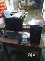 Desktop full setup monitor samsung cpu keyboard mouse