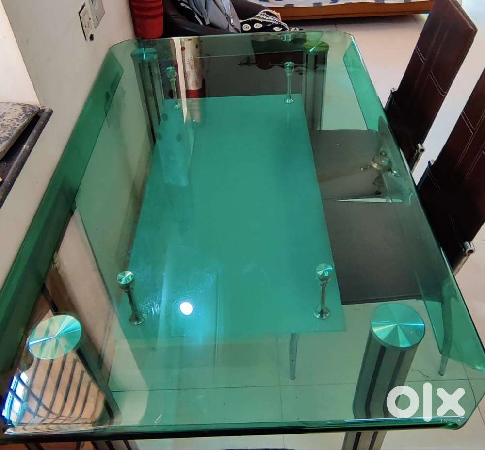 Glass Dining Table + 6 chairs for sale