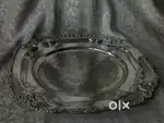 Pure brass solid heavy silver micron plated trey