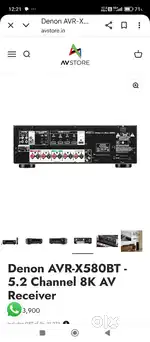 denon 5.2(28k) onkyo 5.1 Atmos AVR, sony 6.1(13k) Blu-ray player, dvd