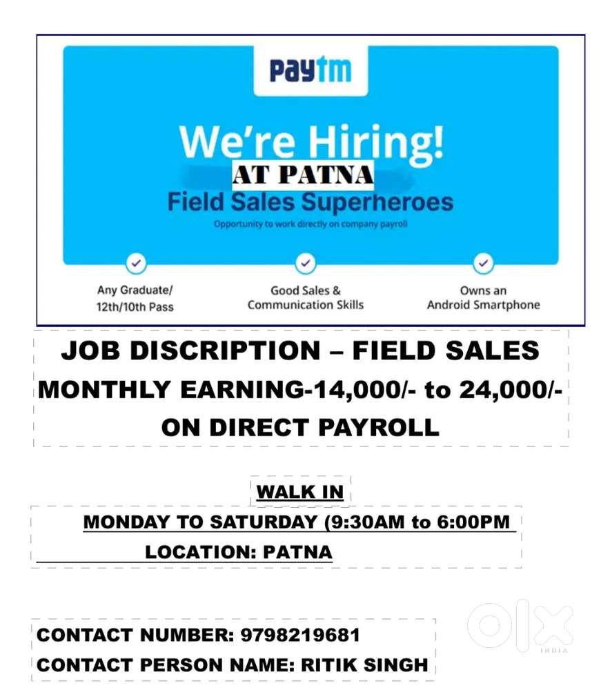 Field sales executive