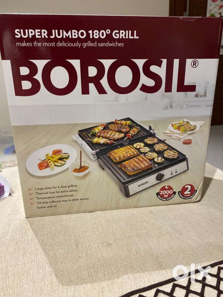 Borosil Super Jumbo 180° Grill Sandwich Maker – Brand New & Unused