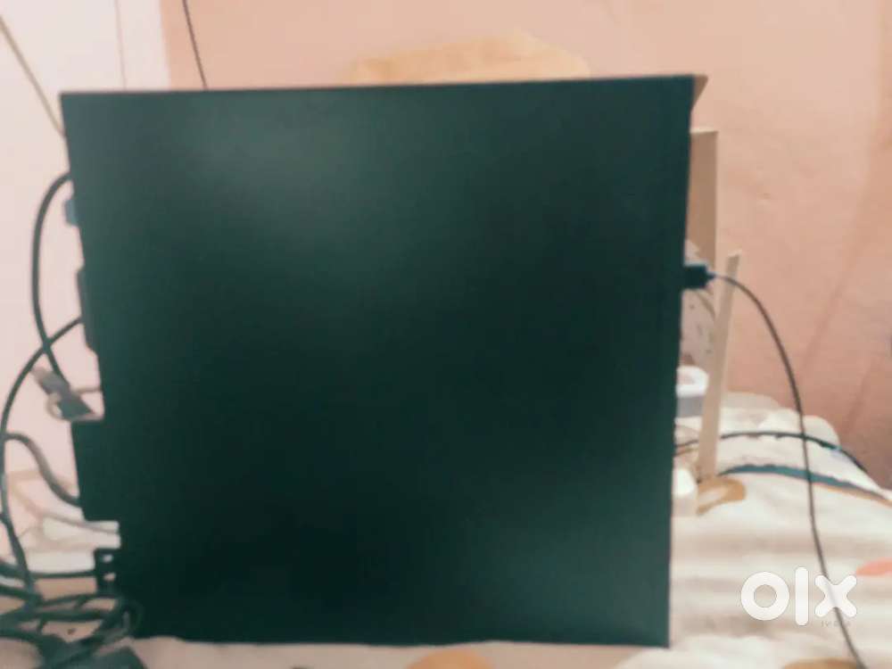 Computer   monitor keyboard mouse and computer chair