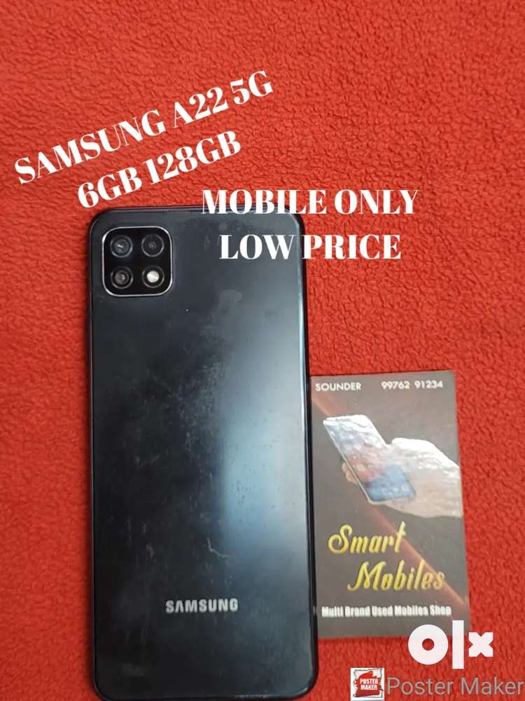 SAMSUNG A22 5G 6GB 128G. MOBILE ONLY GOOD CONDITION
