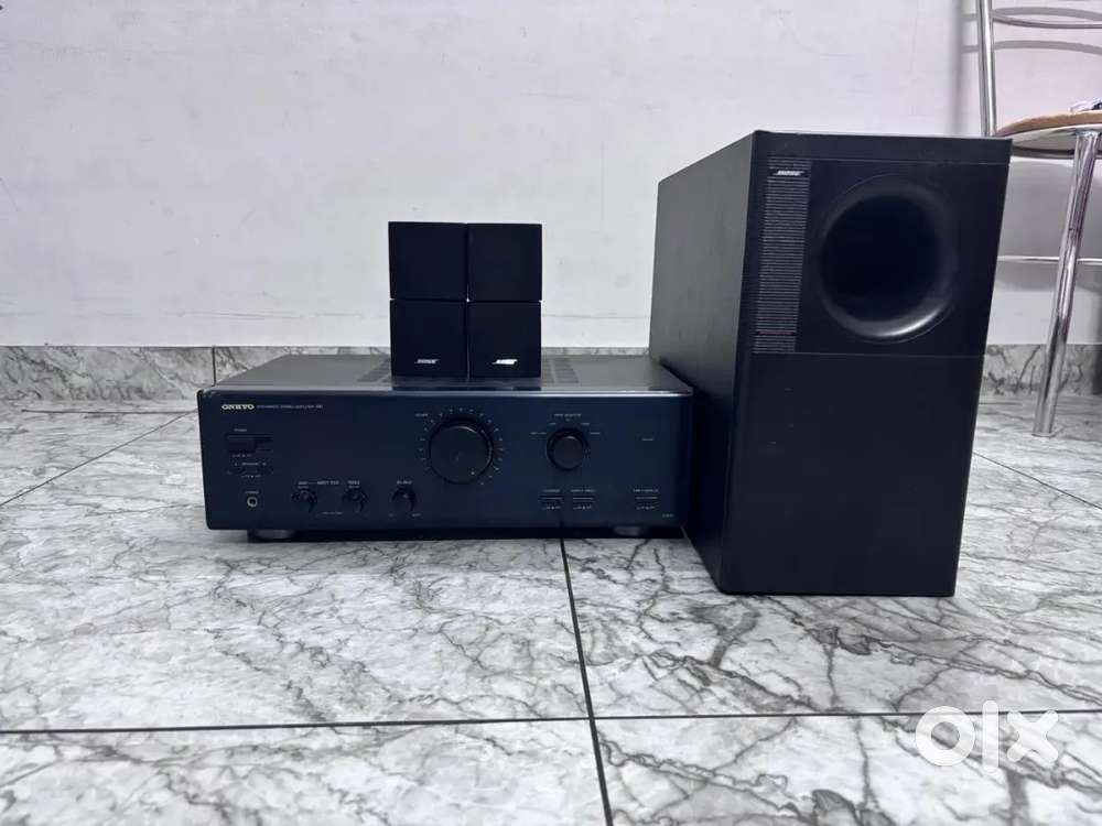 Onkyo Amplifier and bose 2.1