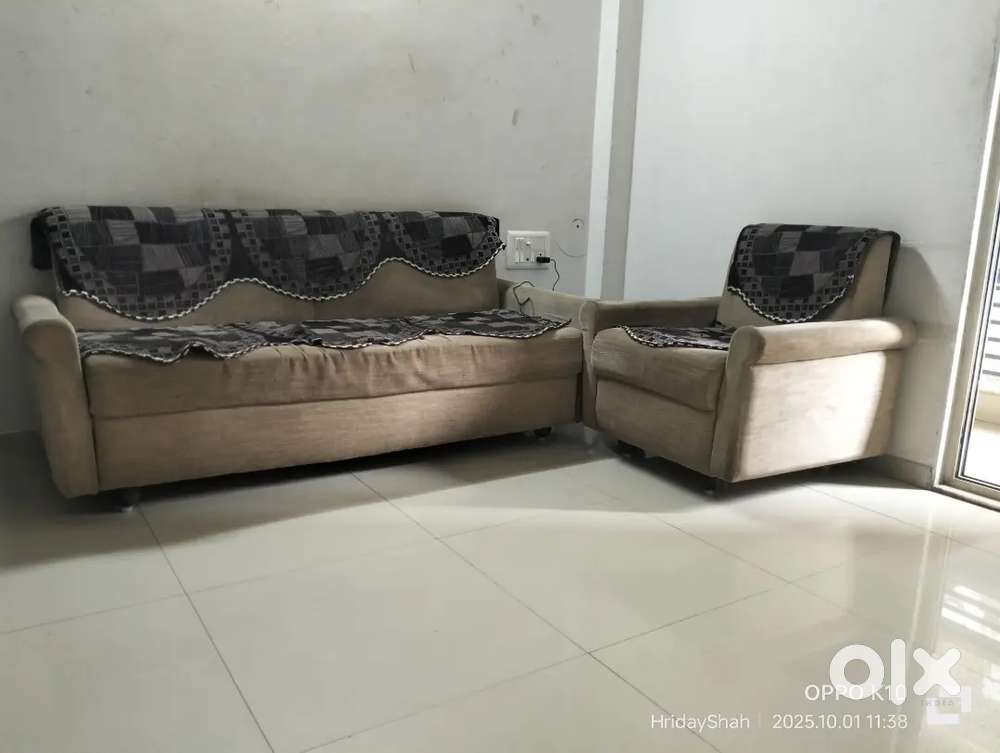 Sofa with one chair