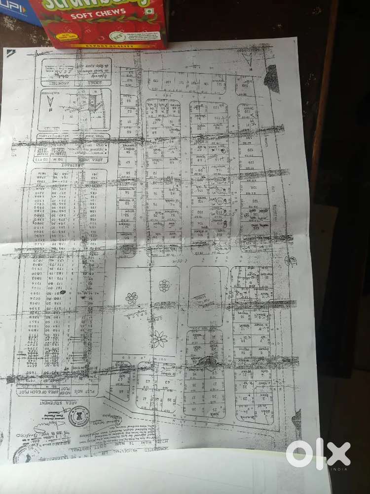 Nandan south facing plot nandepera road wani