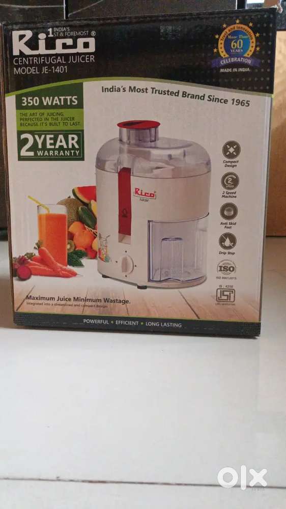 Rico centrifugal juicer model JE-1401