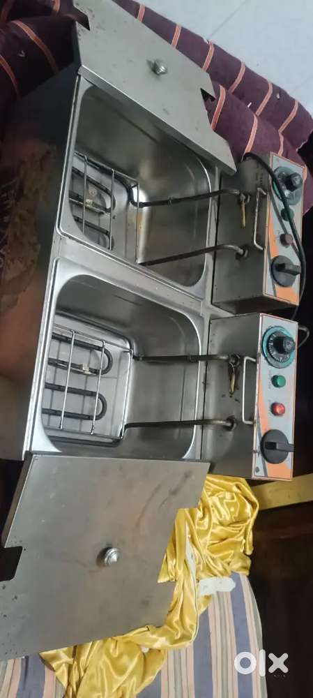 Stainless steel Double Tank Electric Deep Fryer