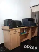Office Counter table 7 feet with chair (1No)