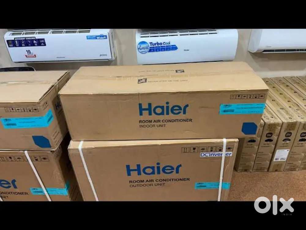 Haier 1.6 ton 3star sealed box pack split AC