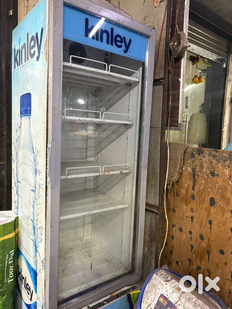 Shop fridge and fastfood steel counter