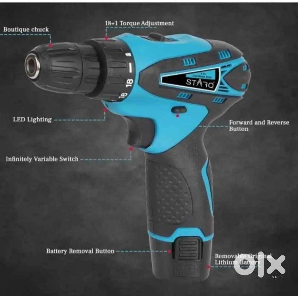 STARQ  IMPORTED CORDLESS POWERFUL DRILL & SCREW DRIVING
 MACHINE.