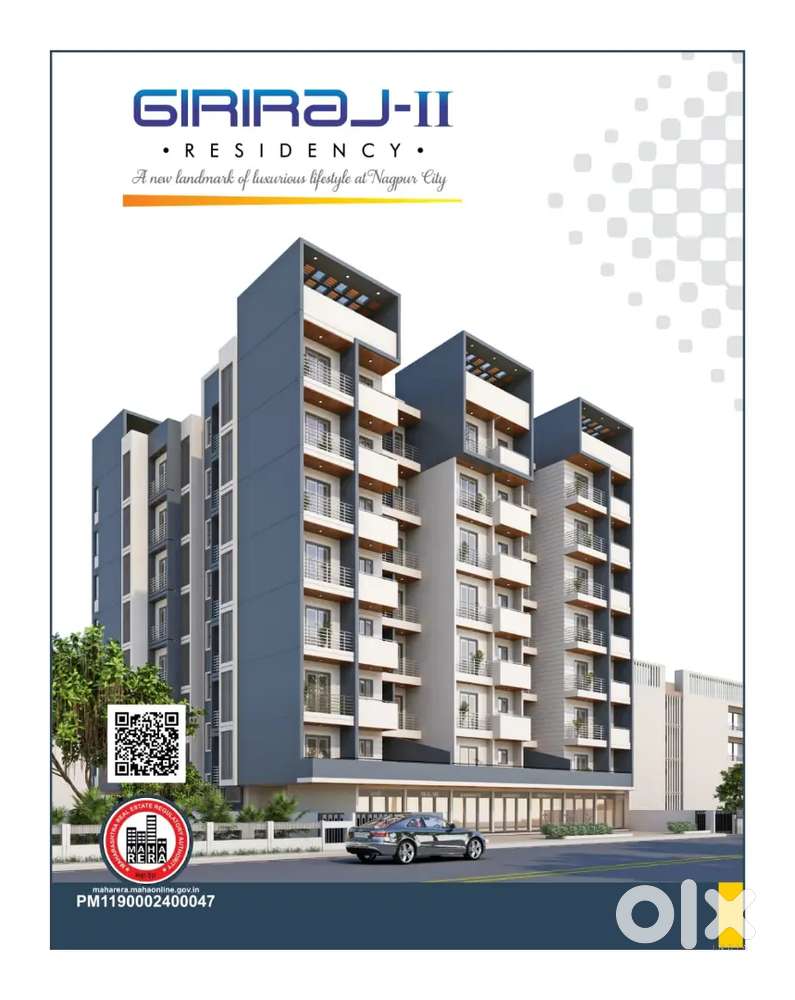Luxurious 2 bhk flat for sale at koradi road few flats