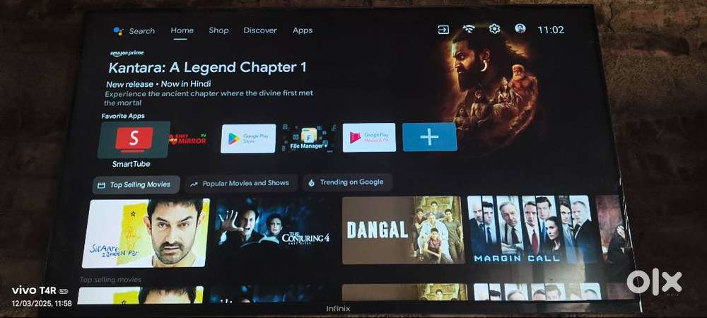 Infinix 43x3in android tv FHD with google assistant