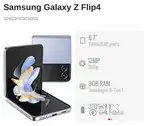 Samsung Galaxy Z Flip 4 5G-256GB & 512GB Snapdragon 8Gen 1